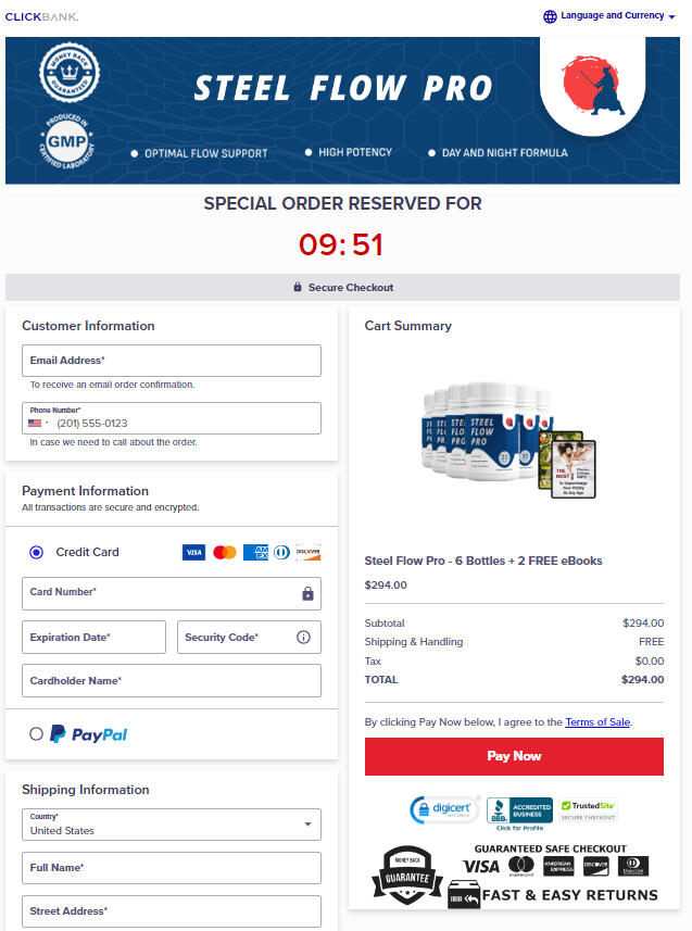 order your Steel Flow Pro Discount Steel Flow Pro
